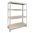 thumbnail image 3 of AR Shelving Versatile Customizable Storage Collection for Garage, Home and Office 35"x71"x18" 4-Tier Metal Shelf 2000 lb Galvanized Finish, 3 of 18