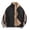 Black, variant on Reversible Striped Stand Collar Windbreaker for Women, Full Zip Long Sleeve, Windproof Water Resistant Casual Outerwear, 1 Piece, S-3XL, Plus Size Friendly