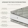 SLSY Futon Mattress, Extra Thick Padded Japanese Floor Mattress Quilted Bed Mattress Topper