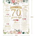thumbnail image 3 of Back in 1954 70th Birthday Gifts for Women, Lots of Fun Looking Back to 1954, 70 Year Old Birthday Gifts for Mom Grandma Aunt Throw Blanket 50" X 60", 3 of 6