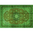 thumbnail image 1 of Ahgly Company Indoor Rectangle Medallion Green Traditional Area Rugs, 8' x 10', 1 of 1