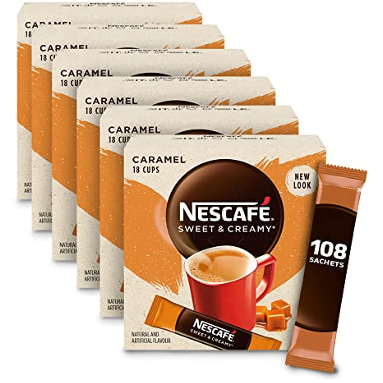 Nescafe Sweet & Creamy Iced Coffee, Instant Coffee Sachets, 16x16g  {Imported from Canada}