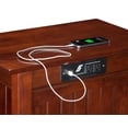 thumbnail image 5 of AFI Nantucket Chair Side Table with Charging Station, Walnut, 5 of 6