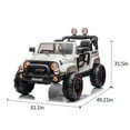 thumbnail image 4 of Ambifirner 2 Seater 24V Kids Ride on Truck Car for Girls, Electric Off-Road Vehicles w/Forward and Reverse Functions, 2WD SUV w/Parent Remote Control,Battery Powered Truck for Toddlers Girls, 4 of 7