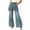 Blue, variant on Wide Leg Jeans Woman 2026 Trendy Washed Blue High Waisted Loose Flowy Palazzo Denim Pants with Pockets Streetwear