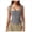 Grey, variant on Women Square Neck Sleeveless Double Layer Tight Tank Top for Women Shelf Tops for Women Crop
