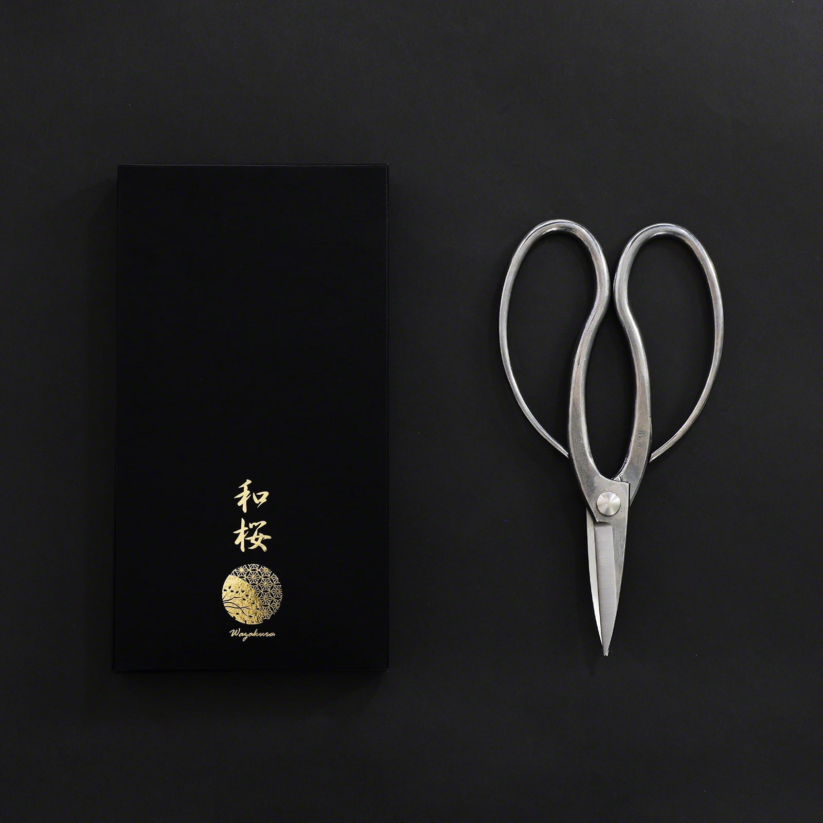 Wazakura Stainless Steel Made In Japan Traditional Bonsai Scissors 7"
