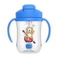 thumbnail image 2 of Vaso entrenador con Popote Dr Brown's 9oz Azul Niño 6m+, 2 of 6