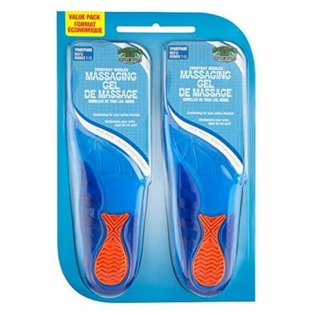 moneysworth & best everyday men's massaging gel insole 2 pack one size trim to (Best Massage Of The Day)
