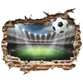thumbnail image 3 of Adhesivos de pared 3D para estadio de fútbol, diseño de ladrillo agrietado, 3 of 4