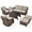 Beige, variant on Bellefurn Outdoor Patio Furniture Set with 6 inch Thick Cushion and Swivel Rocker Chairs,Wicker Sofa,Coffee Table and Ottomans,7Pcs Outdoor Conversation Set for Porch,Deck,Yard