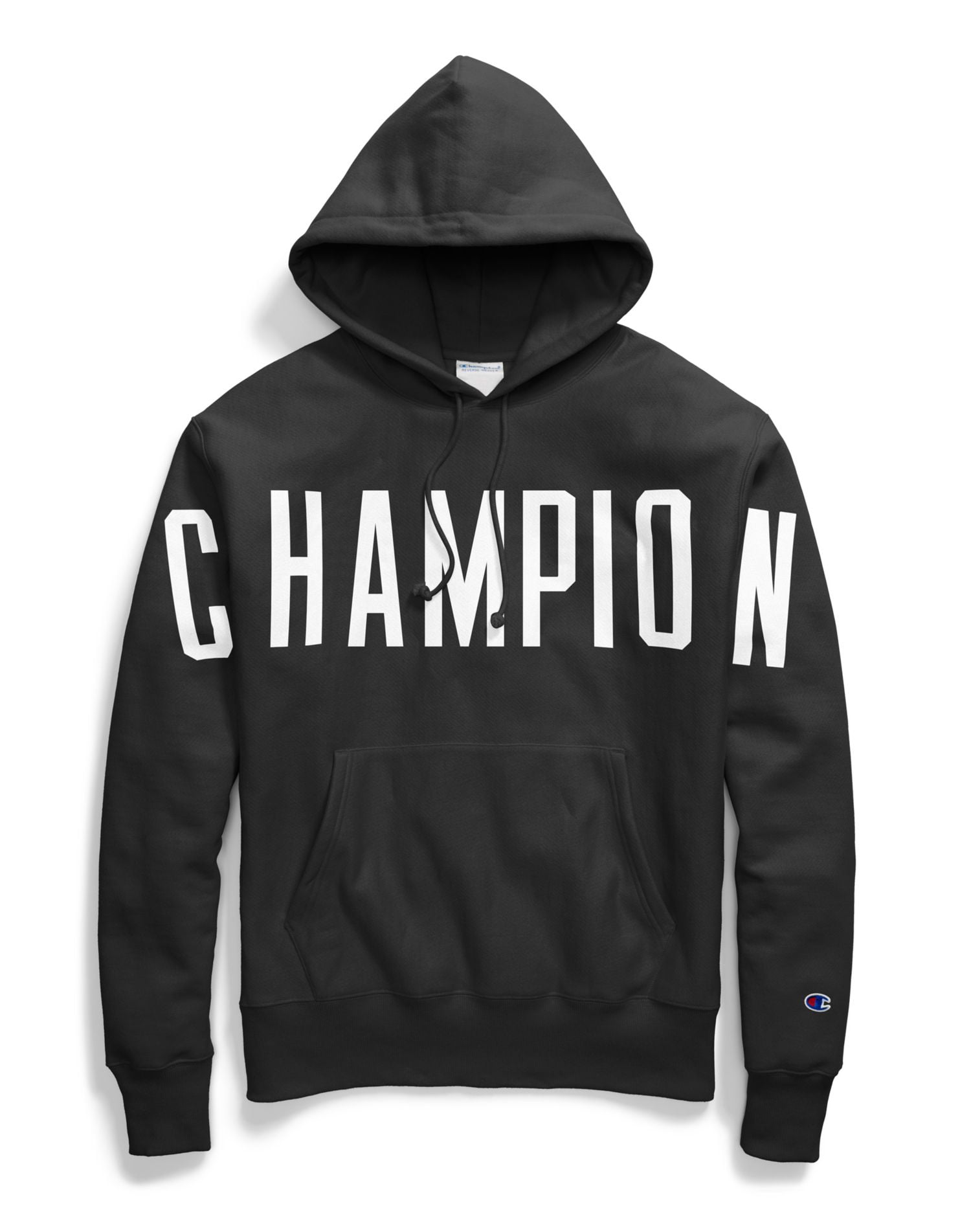 oversized black champion hoodie