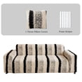 thumbnail image 2 of CJC Stretch Sofa Cover Thick Non Slip Couch Sofa Slipcover Furniture Protector with 1 Pillowcase for Kids Dogs Cats Pets (1-Seater, Black), 2 of 18