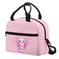 thumbnail image 2 of Yuyamidu Axolotl Lunch Bag for Girls Adult Lunch Bags for Women Pink Bento Lunch Box Insulated Large Cooler Tote Bags Thermal Lunch Box Containers, 2 of 6