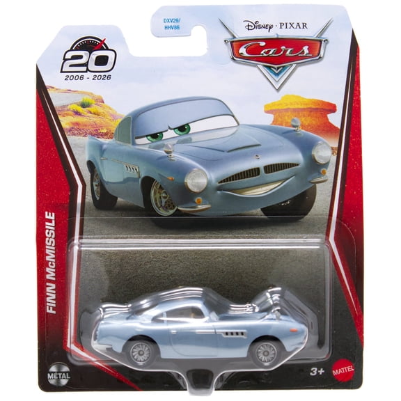 Disney Pixar Cars Finn McMissile 1:55 Scale Die-Cast Metal Car, 20th Anniversary Edition (2006-2026)