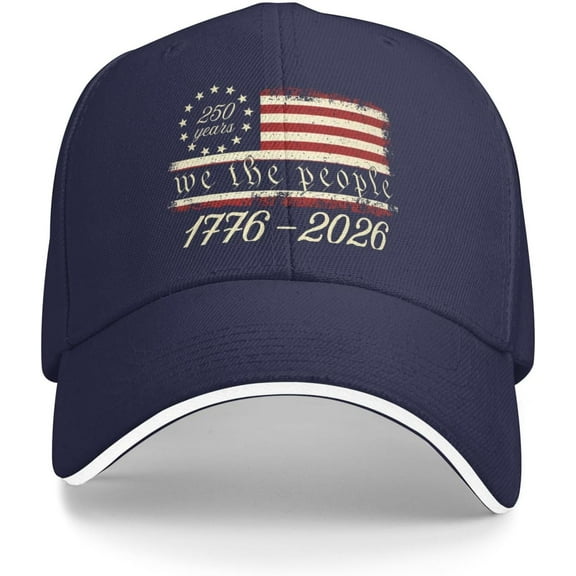 1776 2026 Hat 250th Anniversary Hats USA Patriot Hat Baseball Cap