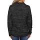 thumbnail image 3 of Sudadera con capucha para mujer Sudadera con capucha de color sólido Manga larga Cuello con cremallera Top suelto informal de otoño, Negro, XL Speravity AP003716-14, 3 of 7