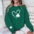 thumbnail image 4 of Sweat à Capuche Imprimé pour la Saint-Patrick, Col Rond, Manches Longues, 4 of 6