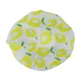 thumbnail image 4 of Unique Bargains 1 Pc Durable Shower Cap for Business Travel Yellow White Waterproof Polyester PEVA, 4 of 6