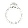 thumbnail image 3 of Imperial 3/4 Ct TDW Pear Diamond Double Halo Engagement Ring in 10K White Gold (H-I, I2), 3 of 4