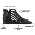 thumbnail image 6 of Journee Women's Delilah Tru Comfort Gladiator Wedge Sandals, Wide Width Available, 6 of 7