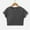 Dark Gray, variant on Spazoro Kids Girls T-shirts, Summer with Chest Cushion Striped Crewneck Activewear Sport Short Sleeve Tops Black Size 14-20T