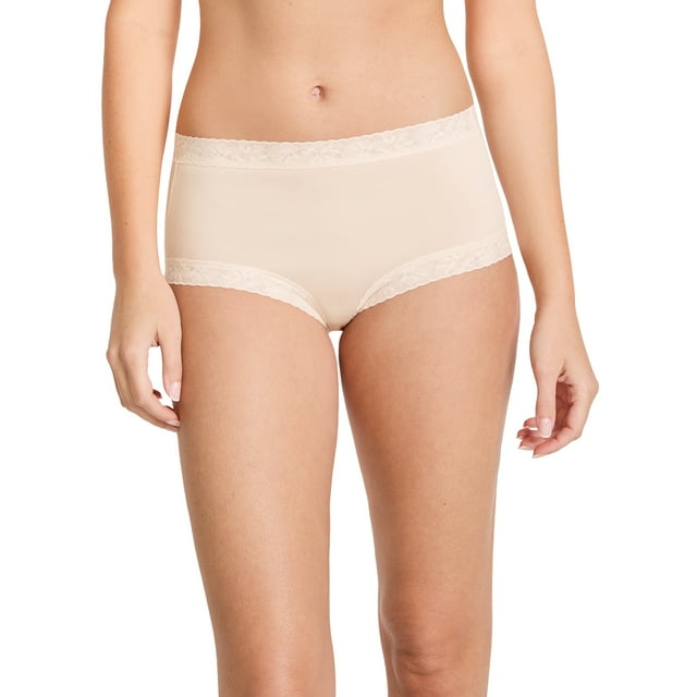 Jockey Culotte en Microfibre à Dentelle Extensible Douce pour Femmes