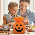 thumbnail image 2 of CASAFUN Halloween Trick or Treat Bags, Cute Large Capacity Pumpkin Handbag Tote Bags, Halloween Party Favors Candy Bags for Kids, Halloween Goody Bags for Snacks Candies, 2 of 6