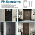 thumbnail image 4 of Pack Door Lock Plates - Adjustable Strike Plate - Large Hole Strike Plate for Door Lock, Electronic Locks, Home Security and Rental Strike Plate, 4 of 5