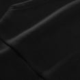 thumbnail image 4 of GuangCheng Men's Fleece Pullover Sweatshirt with Elbow Patches,Half Zip Placket,Casual Warm Tops,Baggy Fit Tops,Black,Size M, 4 of 9