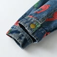 thumbnail image 4 of Generic Children Loose&nbsp;Tops Toddler Boys Girls Long Sleeve Winter Warm Outwear Vest Jacket Dinosaur Printing Long Sleeve Jean Coat, 4 of 8