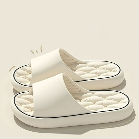 Ultra Light Soft Slippers Simple Fashion Slippers EVA Elastic Shoes Colorful Simple Sneakers Door Bathroom Flip Flop Sandals TUOXIE
