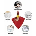 thumbnail image 6 of Red Cowboy Christmas Cloth Napkins Set of 4, Western Xmas Santa Cactus Washable Reusable Dinner Cocktail Napkin for Kitchen Party Wedding Banquet Holiday Baby Shower Table Decor, 6 of 7