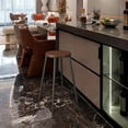 thumbnail image 1 of Taburete De Bar Moderno, Antideslizante, Redondo, Con Estructura De Metal, Sin Brazos, Altura De Mostrador, 75 Cm, Sin Acolchado 75 centímetros, 1 of 9