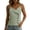 Green-Tank, variant on Tank Tops for Women Pack Women's Sleeveless Cami Tops, V Neck Spaghetti Strap Camisole with Asymmetric Fold and Side Buttons Black XL