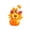 A, variant on RBCKVXZ 4 Styles Pre-Assembled Artificial Pumpkin Floral Arrangement Fall Halloween Thanksgiving Table Centerpiece Sunflower Maple Skull Mantel Party Home Decor Ornament