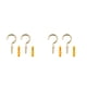 thumbnail image 2 of Moyic Tornillos de gancho de luz de ojo de oveja de copa, enganche autorroscante, espiral de alta resistencia chapada en techo para colgador Oro L 2Conjunto, 2 of 6