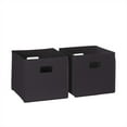 thumbnail image 1 of RiverRidge 2 Pc Storage Folding Bin Black 2 Piece, 1 of 5