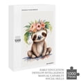 thumbnail image 6 of 1000 Piece Jigsaw Puzzle for Adults - Wood Puzzles - Funny Sloth Artwork - Engaging Activity for Friends and Family, 6 of 8