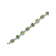 thumbnail image 2 of Gem & Harmony Natural Green Peridot Bracelet 7.20 Carat (Ctw) in Sterling Silver for Women, 2 of 4