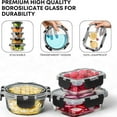 thumbnail image 3 of 30 PC Glass Food Storage Containers with Lids - Reusable Glass Meal Prep Containers for Lunch and Leftovers - Airtight & Leakproof Snap Locking Lids - Oven, Freezer, Microwave, Dishwasher Safe, 3 of 6