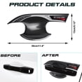 thumbnail image 3 of Xotic Tech Exterior Door Handle & Bowl Cover Trim Combo Kit, Carbon Fiber Pattern, Compatible with Honda Civic 11th Gen 2022-up, 3 of 9