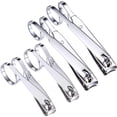 thumbnail image 1 of 4 Pcs EZ Grip Nail Clippers 360-Degree Rotating Head Scissor Grip Nail Clipper Cutter, 1 of 4