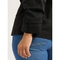 thumbnail image 4 of Sofia Jeans Women's Linen Blend Blazer with Scrunch Sleeves, Sizes XS-4X, 4 of 4