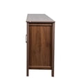 thumbnail image 4 of Freestanding Storage Cabinet with 4 Doors & 4 Open Shelves, Entryway Floor Sideboard for Living Room, Bedroom, Office, Durable Particle Board Design, Easy Assembly & Maintenance, 4 of 9