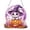 Purple-3, variant on Lilixerw Halloween Diamond Art Hanging Ornament Decoration, Witch On Broom Pumpkin Pattern Wall Hanging Sign with Chain, for Door, Porch and Wall Display, 8 inch
