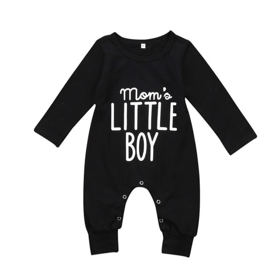 FeMereina Infant Baby Boys Mom´s Little Boys Romper Jumpsuit Bodysuits Newborn Fall Winter Clothes Outfits
