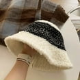 thumbnail image 3 of SikaFu New Harajuku Color Matching Knitted Fisherman Hat Women Niche Retro Dome Men Autumn and Winter Warm Fashion Bucket Hats Gorras, 3 of 6
