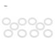 thumbnail image 1 of 10Pcs O Rings Water Heater Seal Silicon Flat Gaskets Washer Avirulent Insipidity 1 1/4, 1 of 4