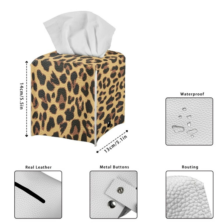 Tissue Box Cover, Modern Leather Tissue Box Holder, kleenex Tissues Cube  Boxes, kleenex Tissues Boxes, Square Tissues Cube box, Facial Tissues Boxes